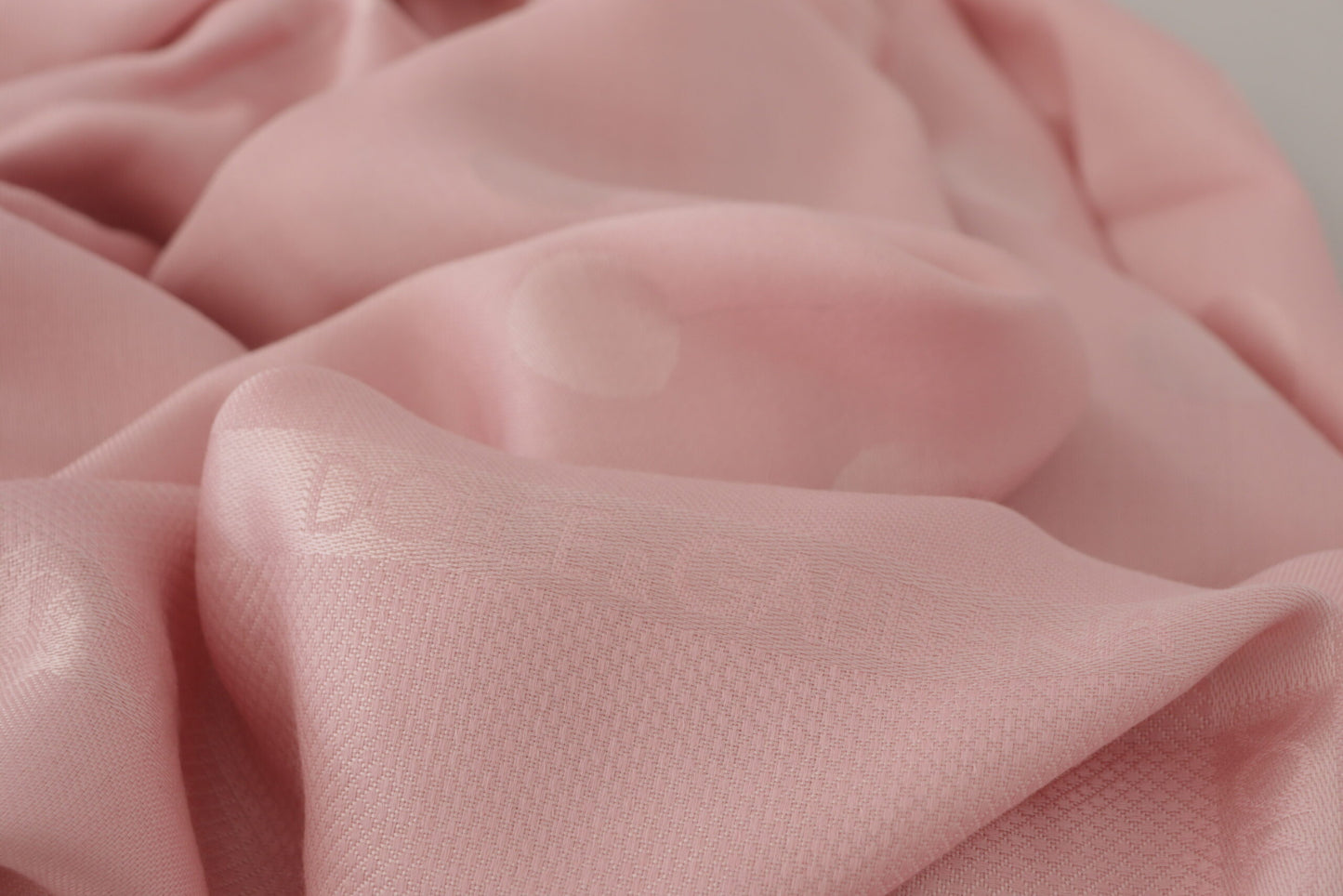 Dolce & Gabbana Elegant Pink Silk Blend Logo Scarf