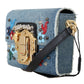 Dolce & Gabbana Elegant Blue & Black Lucia Crossbody Bag