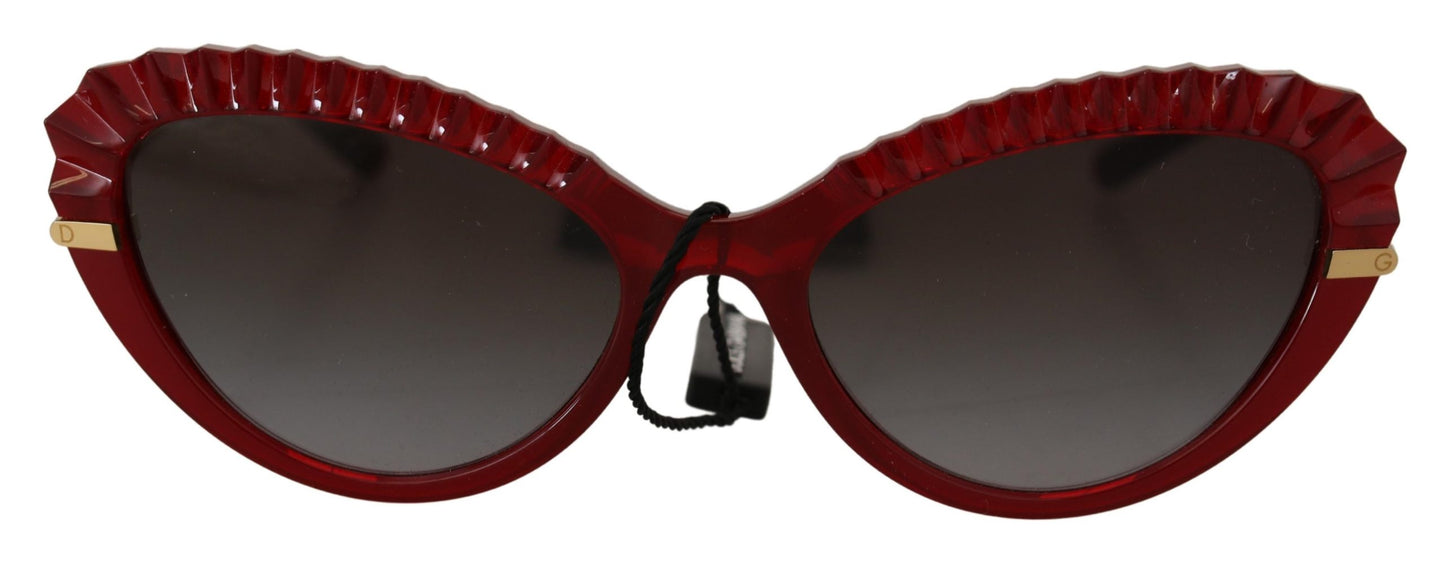 Dolce & Gabbana Chic Red Gradient Lens Sunglasses