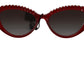 Dolce & Gabbana Chic Red Gradient Lens Sunglasses