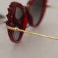 Dolce & Gabbana Chic Red Gradient Lens Sunglasses