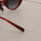 Dolce & Gabbana Chic Red Gradient Lens Sunglasses