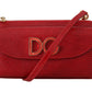 Dolce & Gabbana Elegant Crimson Crossbody Leather Bag