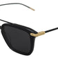 Dolce & Gabbana Chic Square Frame Browline Sunglasses