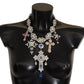 Dolce & Gabbana Elegant Multicolor Crystal Cross Necklace