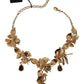 Dolce & Gabbana Elegant Sicily Floral Bug Statement Necklace