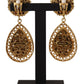 Dolce & Gabbana Baroque Multicolor Crystal Dangle Earrings