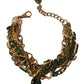 Dolce & Gabbana Opulent Gold Tone Crystal Statement Necklace