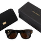 Dolce & Gabbana Chic Brown Acetate Sunglasses