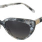 Dolce & Gabbana Chic Grey Acetate Designer Sunglasses