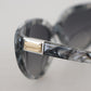 Dolce & Gabbana Chic Grey Acetate Designer Sunglasses