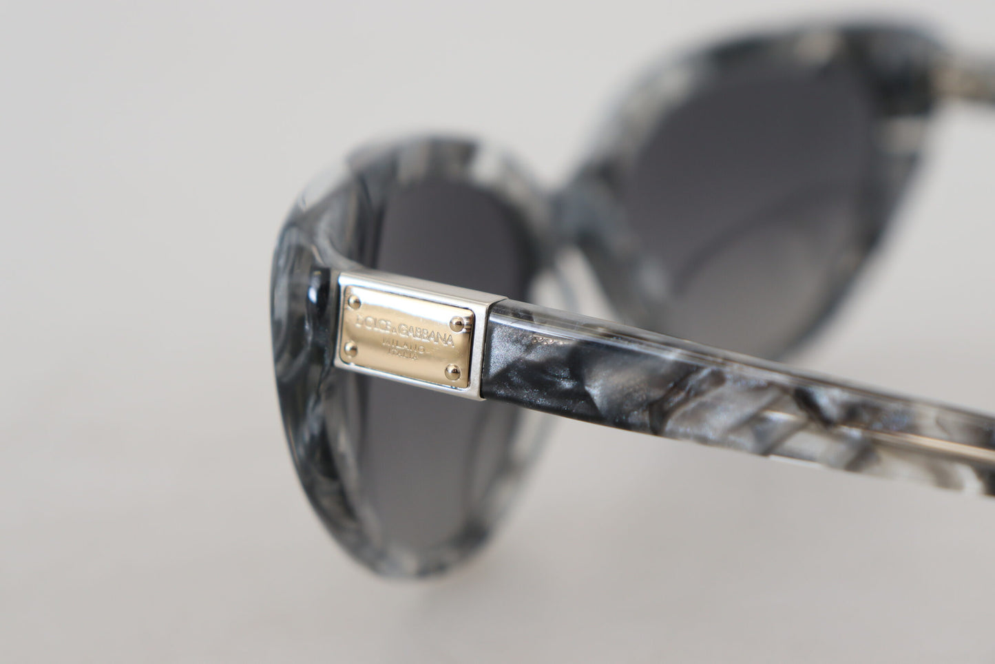 Dolce & Gabbana Chic Grey Acetate Designer Sunglasses