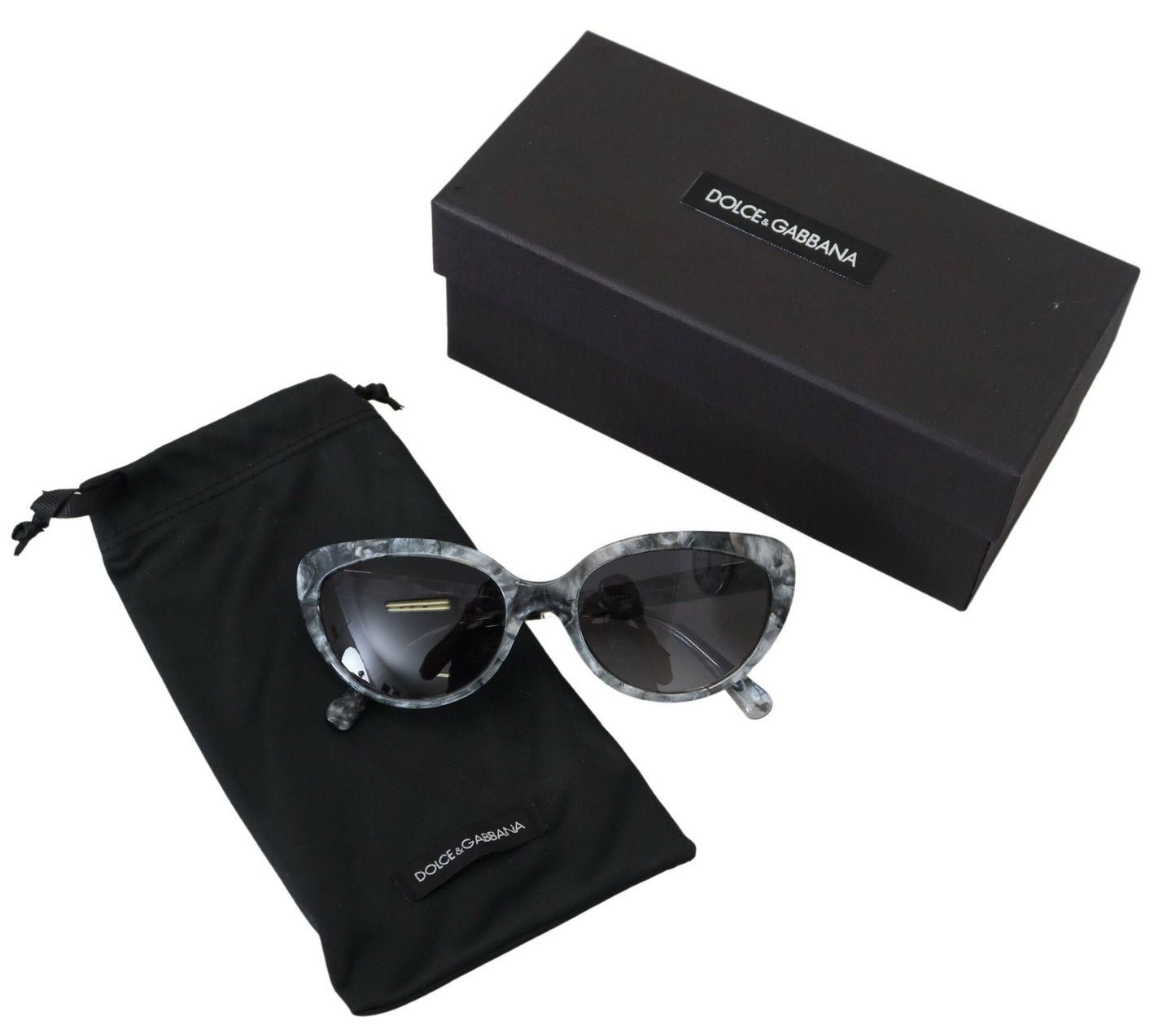 Dolce & Gabbana Chic Grey Acetate Designer Sunglasses