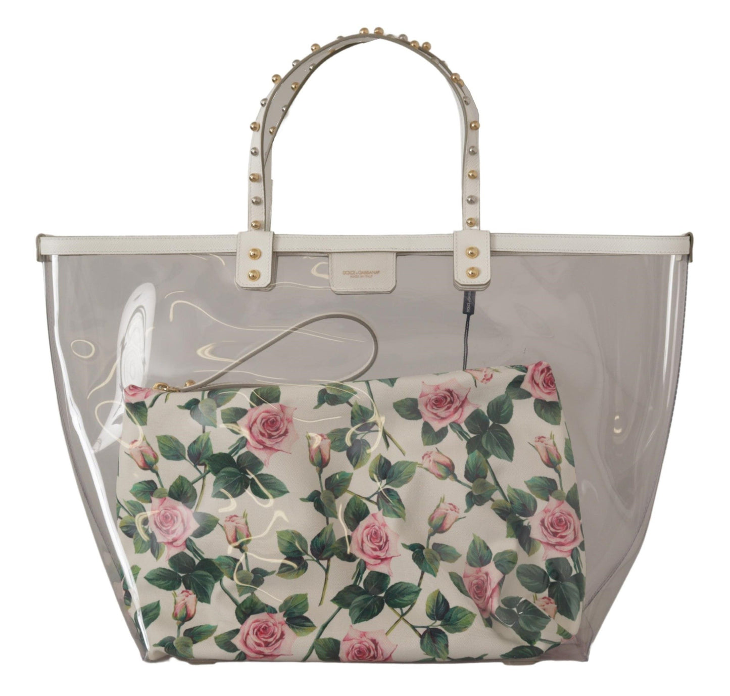 Dolce & Gabbana Chic Floral Clutch-Infused Tote for Sophisticated Style