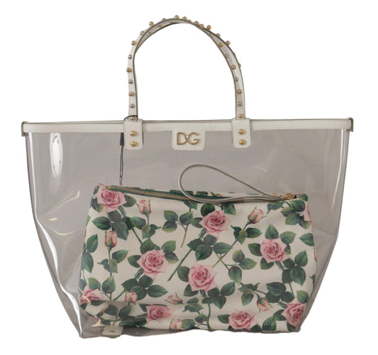 Dolce & Gabbana Chic Floral Clutch-Infused Tote for Sophisticated Style