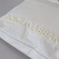 Dolce & Gabbana Elegant White Nylon Tote Bag with Leather Accents