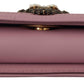 Dolce & Gabbana Elegant Pink Leather Micro Devotion Bag