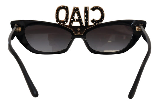 Dolce & Gabbana Chic Crystal-Embellished Cat Eye Sunglasses