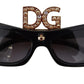 Dolce & Gabbana Chic Crystal-Embellished Cat Eye Sunglasses