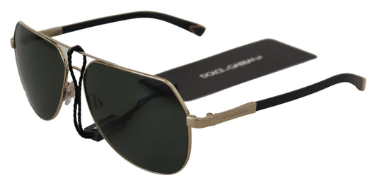 Dolce & Gabbana Chic Gold-Plated Polarized Unisex Sunglasses