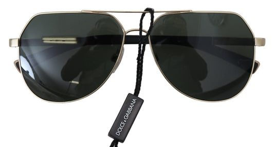 Dolce & Gabbana Chic Gold-Plated Polarized Unisex Sunglasses