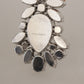 Dolce & Gabbana Elegant Large Baroque Crystal Brooch