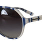 Dolce & Gabbana Elegant Blue and White Designer Sunglasses