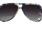 Dolce & Gabbana Elegant Blue and White Designer Sunglasses