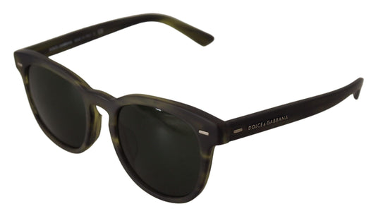 Dolce & Gabbana Chic Havana Green Designer Sunglasses