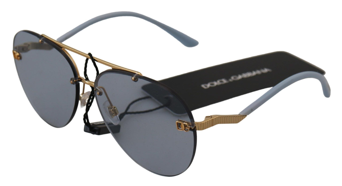 Dolce & Gabbana Chic Pilot Azure Lens Sunglasses