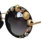 Dolce & Gabbana Elegant Round Embellished Sunglasses