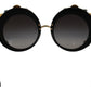 Dolce & Gabbana Elegant Round Embellished Sunglasses