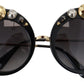 Dolce & Gabbana Elegant Round Embellished Sunglasses