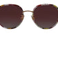 Dolce & Gabbana Elegant Round Floral Sunglasses for Women