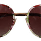 Dolce & Gabbana Elegant Round Floral Sunglasses for Women