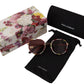 Dolce & Gabbana Elegant Round Floral Sunglasses for Women