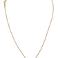 Dolce & Gabbana Elegant Gold Tone Charm Necklace with Cross Pendant