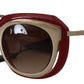 Dolce & Gabbana Elegant Red Gold-Plated Women's Sunglasses