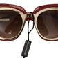 Dolce & Gabbana Elegant Red Gold-Plated Women's Sunglasses