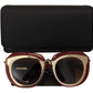 Dolce & Gabbana Elegant Red Gold-Plated Women's Sunglasses