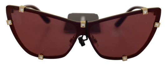 Dolce & Gabbana Elegant Cat Eye Bordeaux Sunglasses