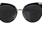 Dolce & Gabbana Chic Cat Eye Black Sunglasses