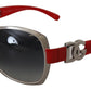 Dolce & Gabbana Elegance Redefined Silver Round Sunglasses