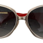 Dolce & Gabbana Elegance Redefined Silver Round Sunglasses