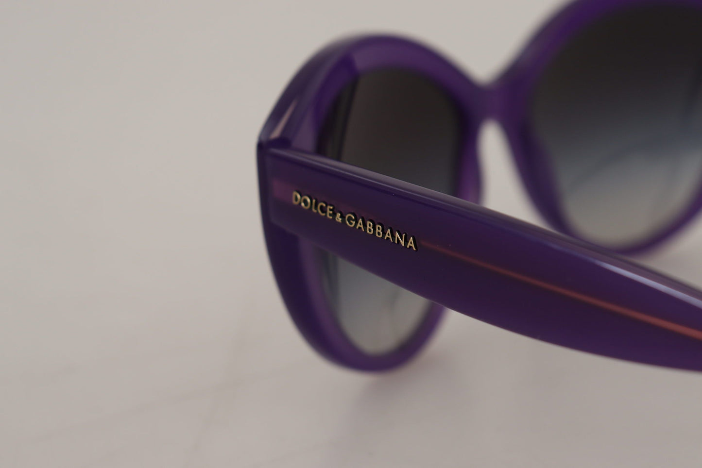 Dolce & Gabbana Chic Purple Cat-Eye Designer Sunglasses