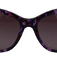 Dolce & Gabbana Elegant Purple Cat Eye Sunglasses