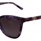 Dolce & Gabbana Elegant Purple Cat Eye Sunglasses