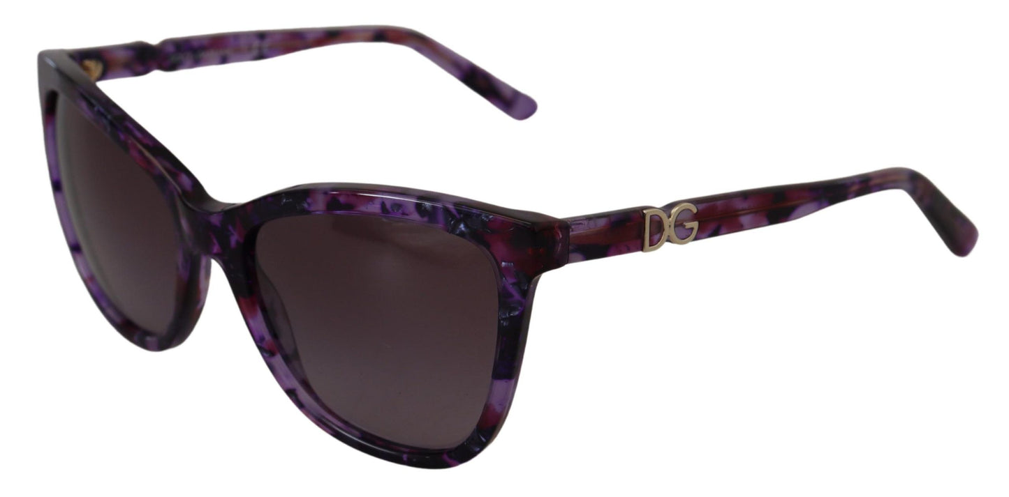 Dolce & Gabbana Elegant Purple Cat Eye Sunglasses