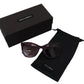 Dolce & Gabbana Elegant Purple Cat Eye Sunglasses