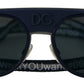 Dolce & Gabbana Elegant Unisex Blue Metal Sunglasses